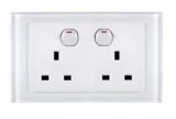 RTS2000 13A Double Plug Socket with switch White